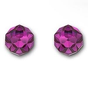 Authentic Swarovski Nuts Stud Earrings, Fuchsia, 1076304. VERY RARE. BNIB.